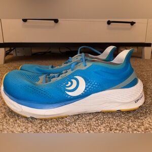 Topo Athletic Blue Sky/Gold Athletic Running Shoes Women Size 7.5